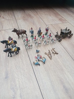 Vintage Krönung Kutsche Pferde Gold Kutsche Queen Elizabeth 1977 Halbmond Spielzeug