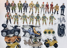 1:18 Military Action Figure LOT Lanard The Corps Chap Mei Vehicles Soldiers Army