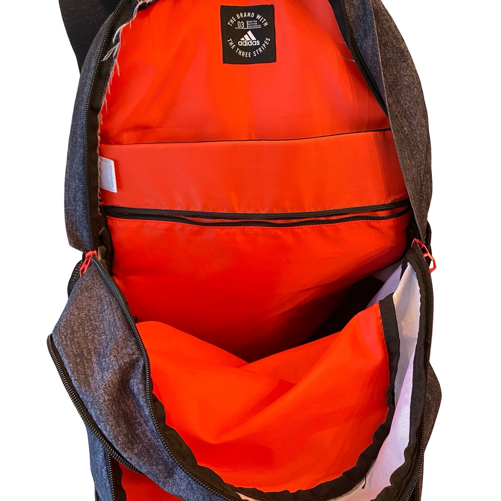 Adidas LoadSpring Backpack Gray/Orange Laptop Bag… - image 12