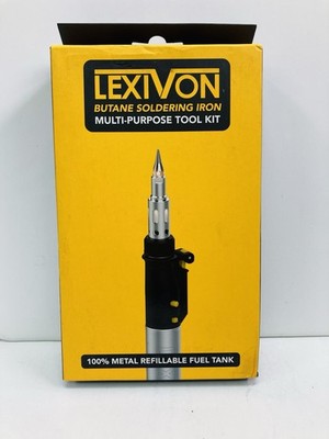 New! Lexivon Butane Soldering Iron Multi-purpose Kit / Cordless Self-igniting 