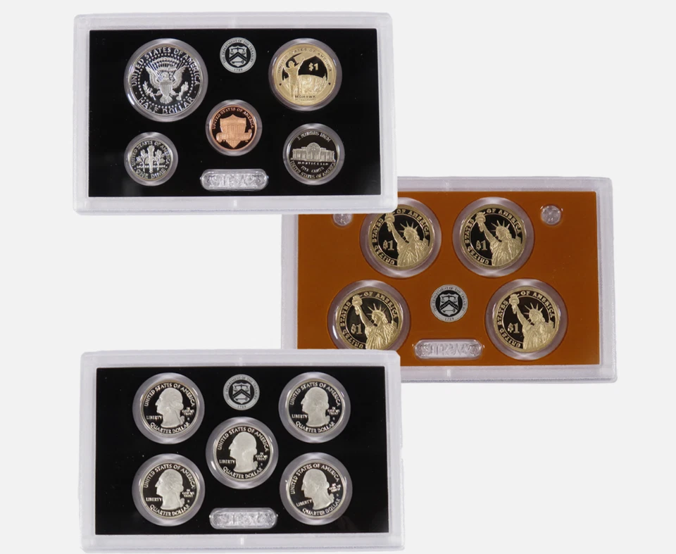 US Mint 2015 Silver Proof Set With Box and COA  Uncirculated  - Image 4 of 4