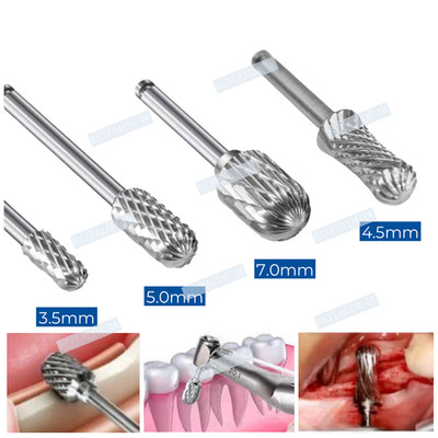 4Sizes Dental Trimming Drill Shaping Sculpting Bone Ridge Contouring Bur Ananas