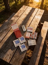 Vintage Pocket First Aid Kit Johnson & Johnson Curad Telfa Webcol Travel