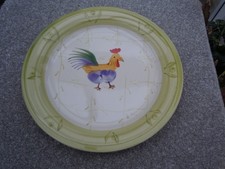Scotts of Stow Cockerel Dinner Plate Hand Painted Ceramic 10.5” Country Style