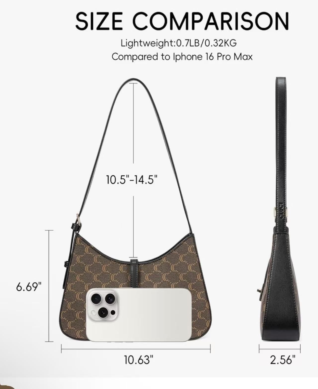 CLUCI Shoulder Bag for Women, Purses for Women, Handbag Hobo Bags Vegan Leather