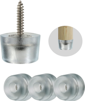 16 StüCk MöBelfüßE Gummipuffer FüR Audio StüHle Schneidebrett ， GummifüßE Schrau