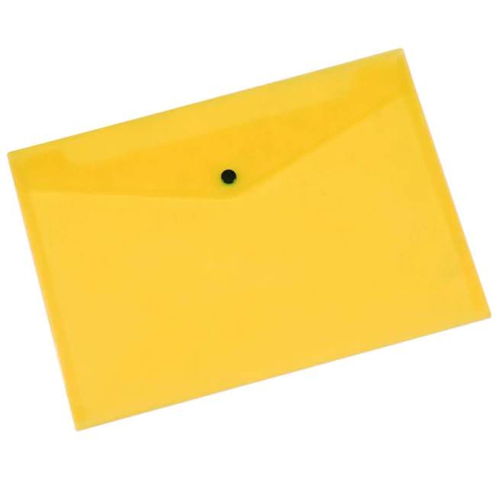 Q-Connect Polypropylene Document Folder A4 Yellow Pack of 12 KF03595 - Image 2