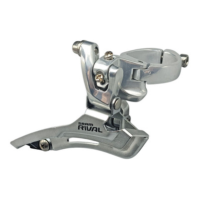 SRAM Rival Umwerfer 2 x 10 High Clamp 35 mm Schelle Hoch Bottom Pull Silber NEU