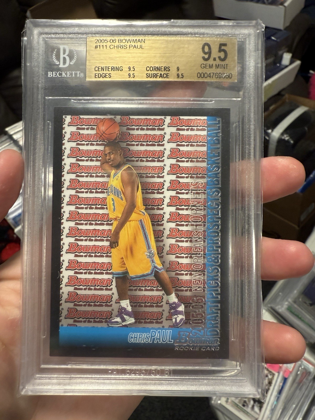 Chris Paul RC Rookie BGS 9.5 2005-06 Bowman #111 Hornets