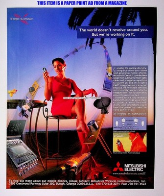 Mitsubishi Trium Cell Phone 2001 Trade Print Magazine Ad Poster ADVERT
