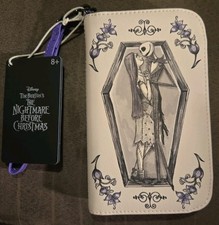 NWT Loungefly The Nightmare Before Christmas Jack Sally Coffin Tech Wallet