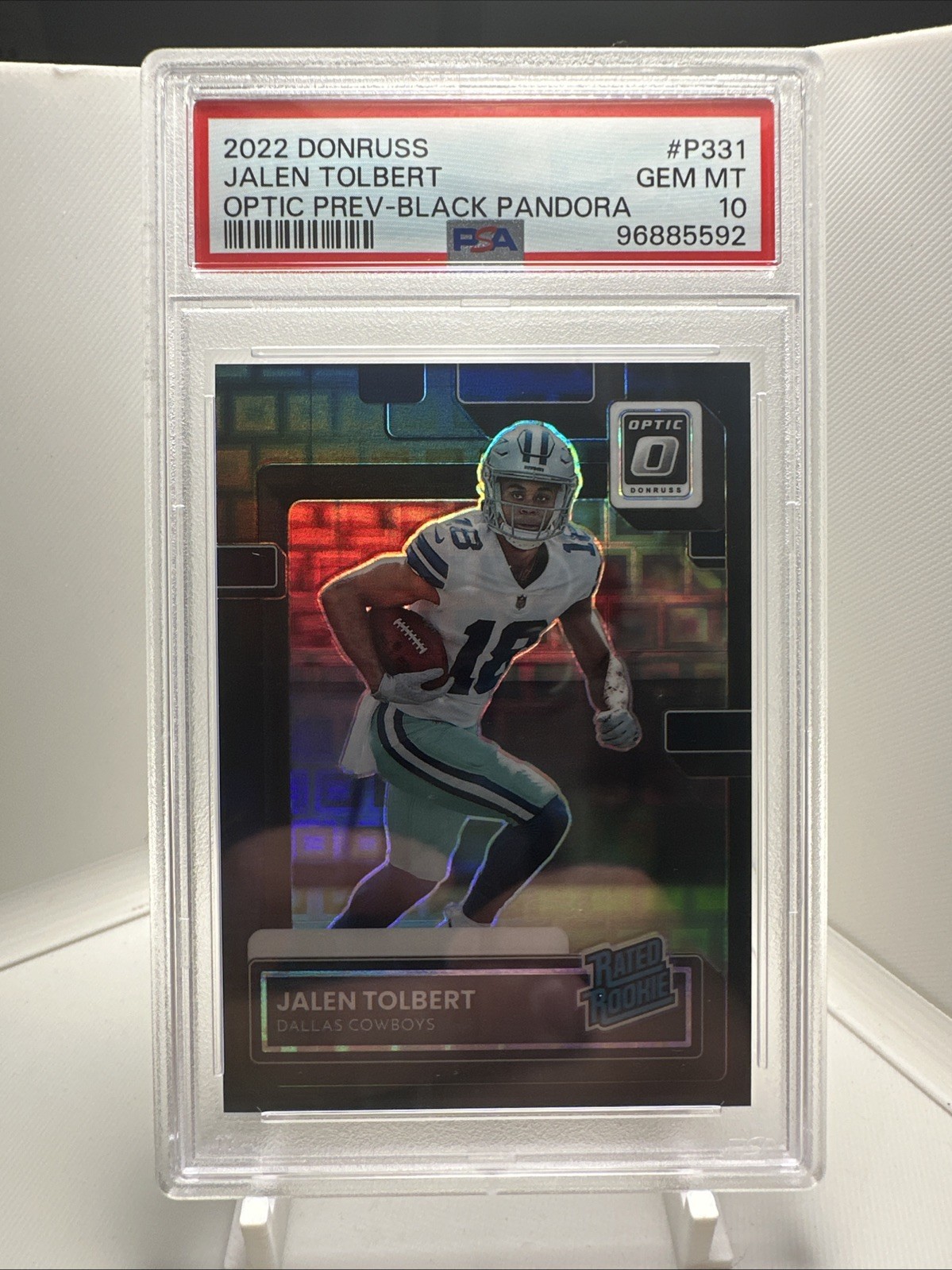 Jalen Tolbert Panini Donruss #P331 Optic Preview-Black Pandora
