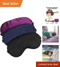 Elegant Silk Sleep Masks - Complete Light Blockage, Ideal for Restful Sleep