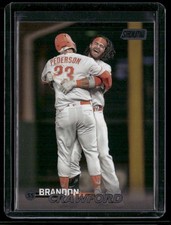 Brandon Crawford 2023 Stadium Club Black Foil San Francisco Giants #35