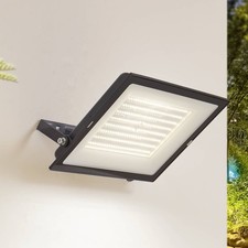PRIOS LED Wandleuchte außen 'Maikel' (Modern) in Schwarz aus Aluminium (1 flammi