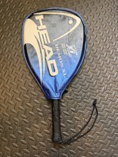 Head Demon XL Xtra Long Racquetball Racquet 3 5/8 Grip Racket w Cover Blue Black