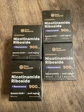 X4 Reus Research Liposomal Nicotinamide Riboside+Resveratrol 900mg 80 Caps EA