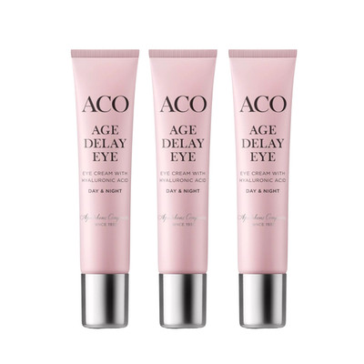   3x ACO Face Age Delay Eye Cream | 15ml Each   Triple Hydration & Anti-Aging