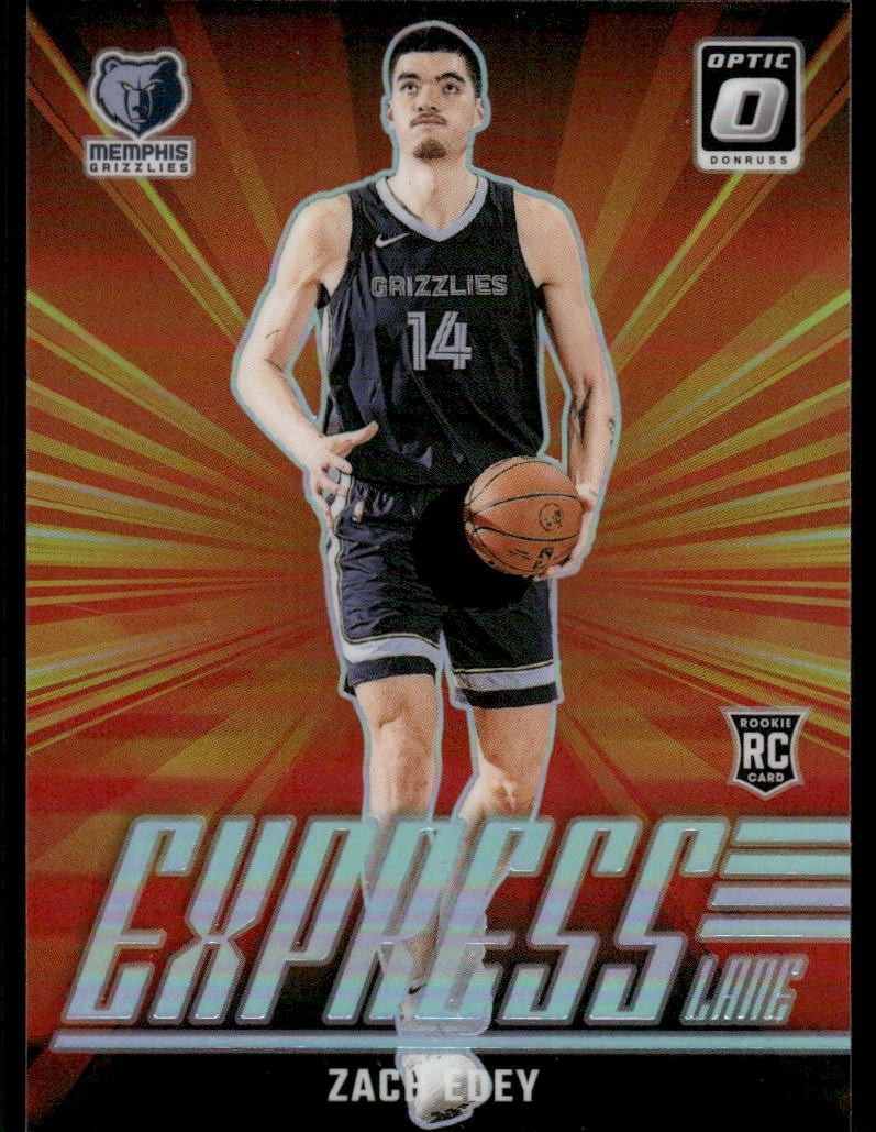 2024-25 Panini Donruss Optic - Express Lane Zach Edey #10 Holo Prizm (RC)