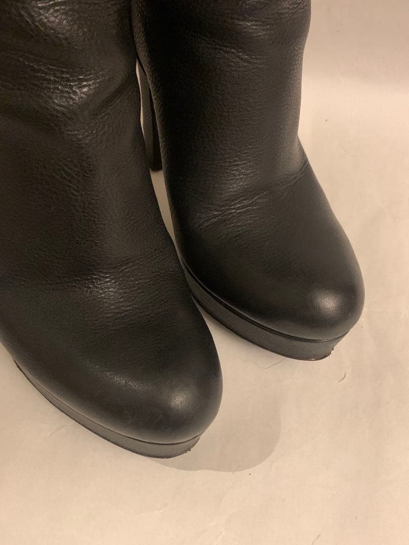 GUCCI Boots Heel Long Leather Black EU36/US6 116444c thumbnail 21