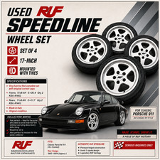 RUF Porsche 911 SCR 930 Genuine original 17x8 17x9 rare collectible Wheels set