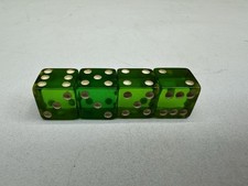 4 Vintage Apple Green Bakelite Translucent Di...