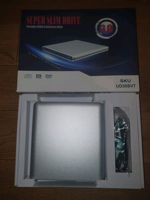 Tragbares USB3.0 Super Slim Interface Laufwerk * Anwendbares DVD/CD Format * SKU UD30SVT 