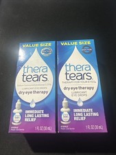 Thera Tears Eye Drops Eye Lubricant I fl oz Exp.11/26 Lot of 2