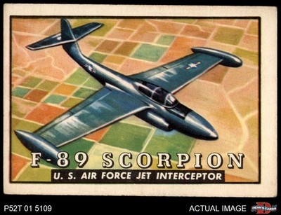 1952 Topps Wings #90 F-89 Scorpion 5 - EX