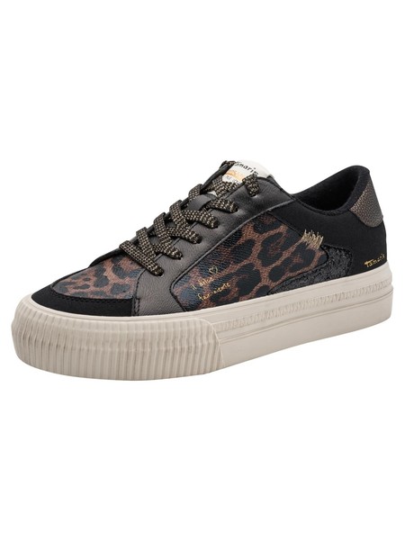 Sneaker Tamaris Damen 40 EU Synthetik Schwarz Sport Schuhe-image