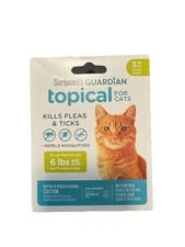 Sergeants Guardian Flea Topical For Cats 3 Months Supply 6LBS and Up NEW