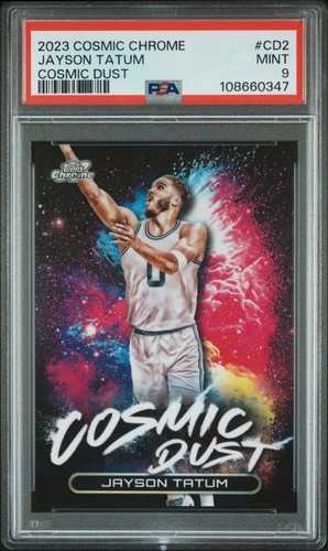 Jayson Tatum #CD-2 2023 Topps Cosmic Chrome Dust card