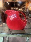 Vintage Fiesta Ware Scarlet Red Disk Juice Pitcher Homer Laughlin USA 7.5” 64 Oz