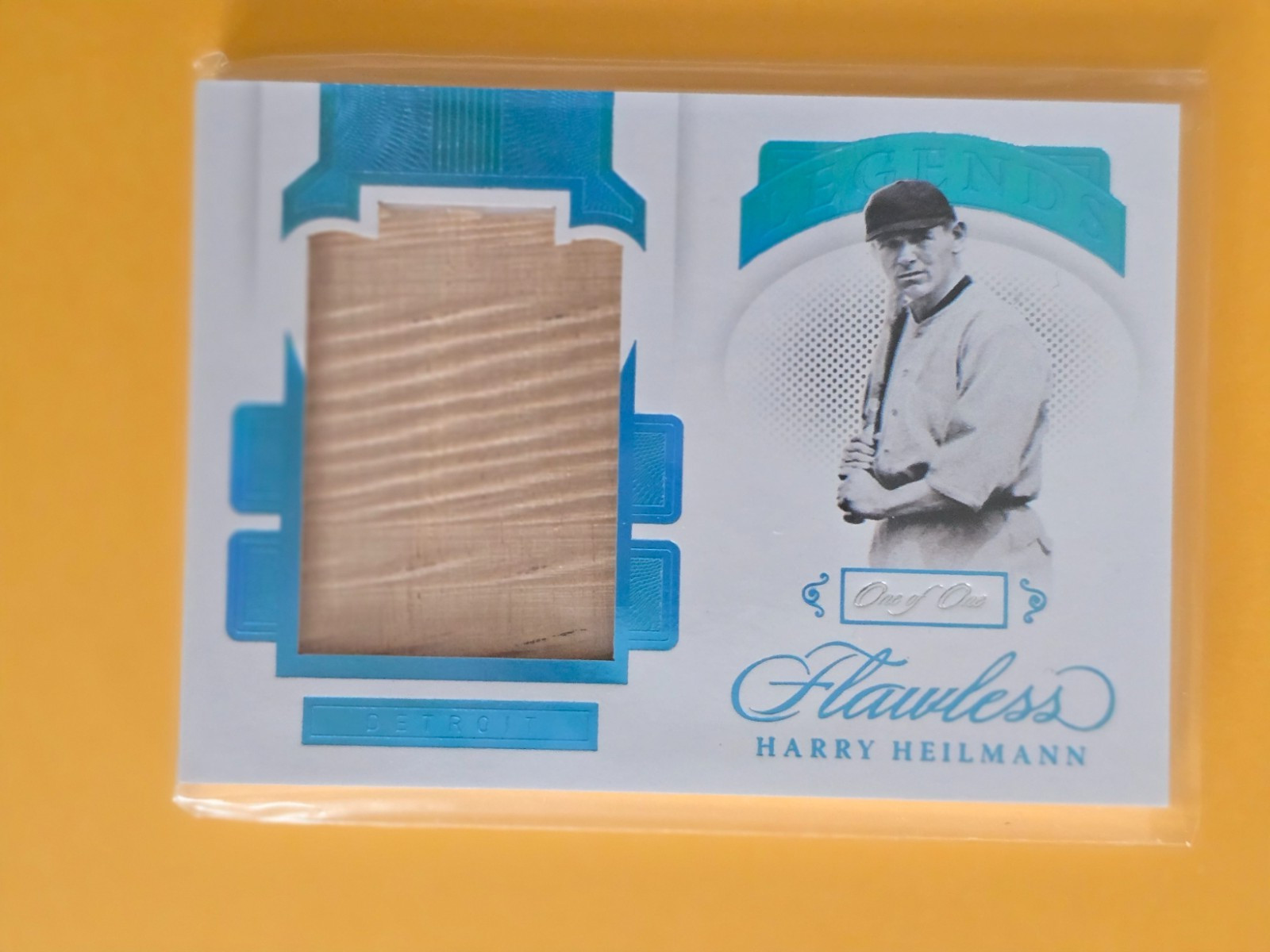 2021 flawless Harry Heilmann 1/1 game used bat of  batting champ. Very sharp ! view 2