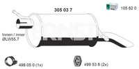 Ernst EndschalldäMpfer NachschalldäMpfer 305037 FüR Galaxy Ford WGR 1 16V