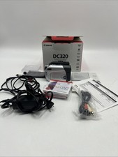 Canon DC320 Silver LCD DVD Camcorder Digital Video Camera Box Kit TESTED WORKS