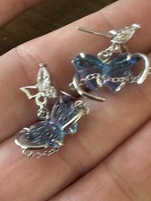 925 Sterling Silver Butterfly Dangle Earrings Dainty