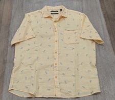 Mens Saks Fifth Avenue Pineapple Print SS Lin...