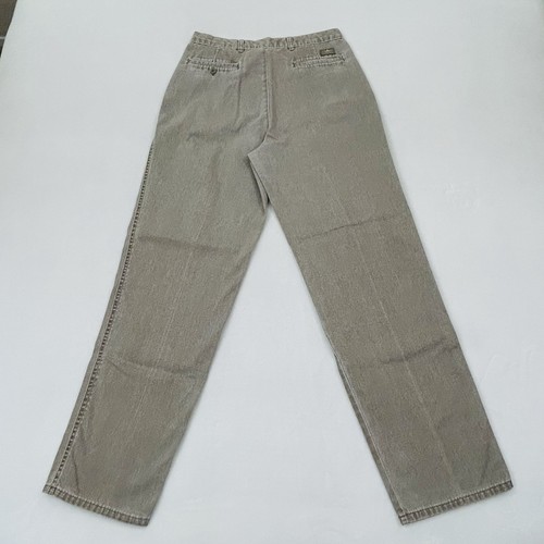 Vintage 90s Levi’s Officer Corps Khaki Beige Pleated Casual Work Pants Men 32x32 - Picture 10 of 12