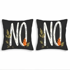 Set of 2 Decorative Throw Pillow Covers 18x18in - Modern Minimalist Design