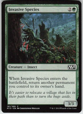 Invasive Species 181 Common Magic 2015 (M15) Moderately Played
