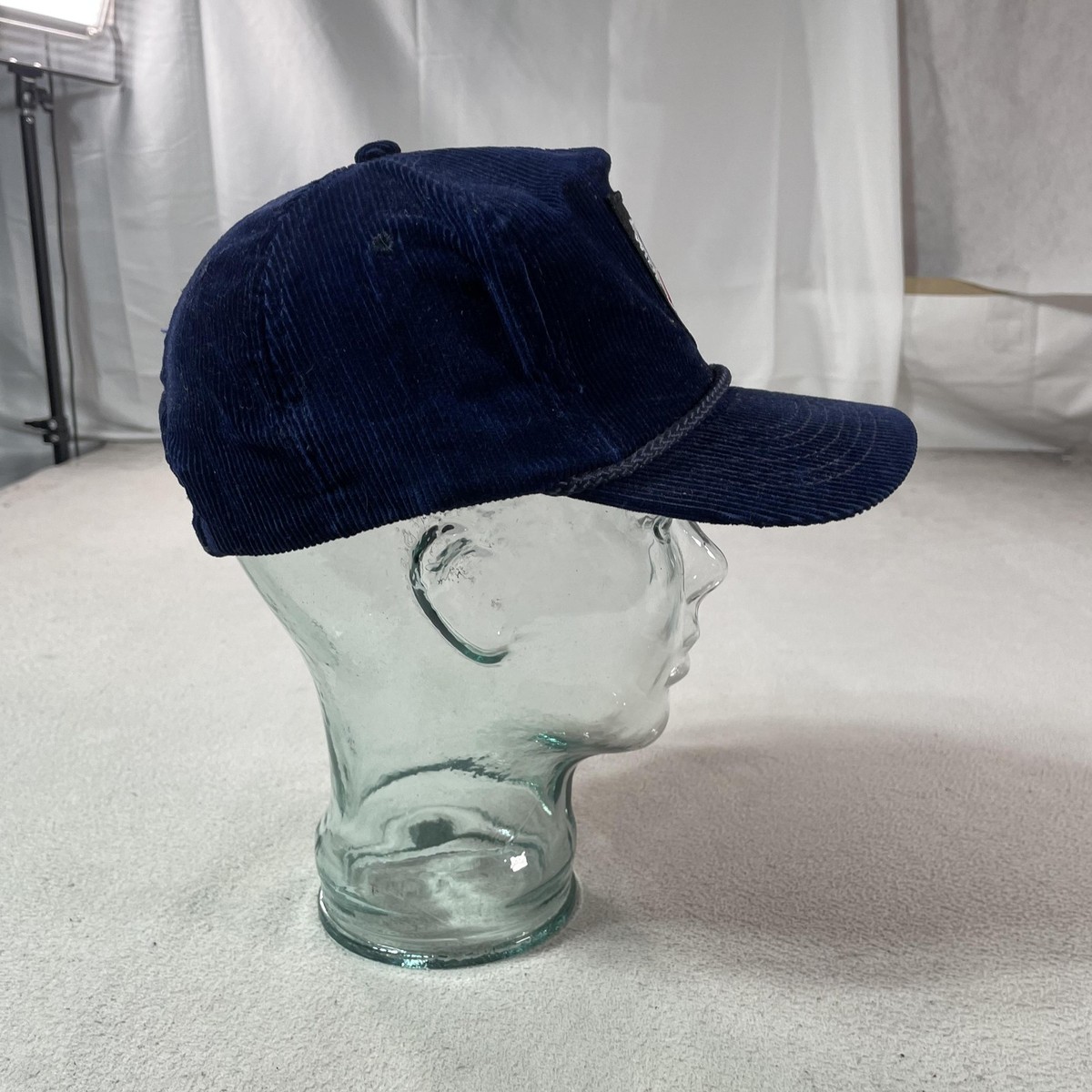 Vintage ABC Wide World Sports Hat Cap Snap Back Mens Corduroy