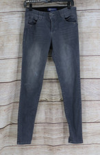 Democracy Womens Size 4 Ab Solution Mid Rise Skinny Jeans Gray Fade