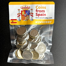 Lot Collection of 30 Random Spanish Coins Free Shipping!!!