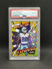 2023 Panini Absolute Ceedee Lamb Gold Explosive /10 PSA 10