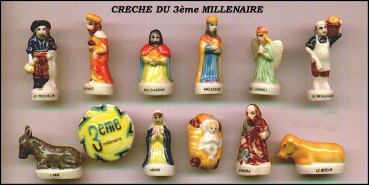Krippe Porzellan Set 12 Mini Figure 4cm Drittes Millenio Feves Crib Nativity 7890₽