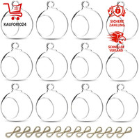 Teelichthalter Glas 8Cm HäNgend 12Er Set FüR Teelichter Windlicht Outdoor