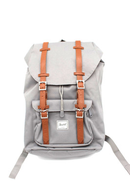 Herschel Supply Co. Little America Backpack   Gray with Red Striped Lining