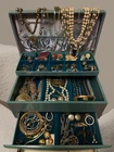 Vintage Estate Costume Jewelry Lot Retro MCM 1960s 1970s Bracelets Faux Pearl +
