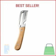 2026 Upgrade Vegetable Peeler With Wooden Handle, Stainless Steel Wide Blade Pot